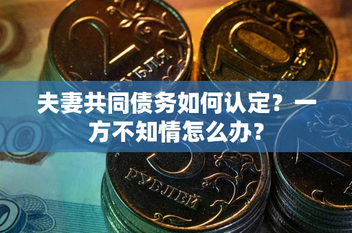 北京夫妻共同债务如何认定？一方不知情怎么办？