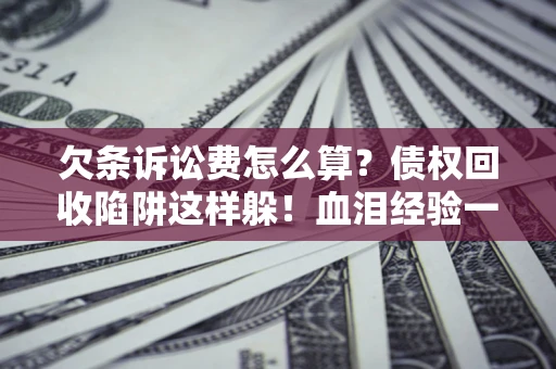北京欠条诉讼费怎么算？债权回收陷阱这样躲！血泪经验一次讲透