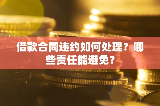 北京借款合同违约如何处理？哪些责任能避免？
