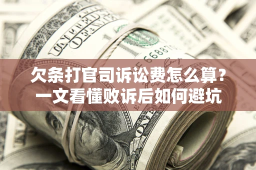 北京欠条打官司诉讼费怎么算？一文看懂败诉后如何避坑